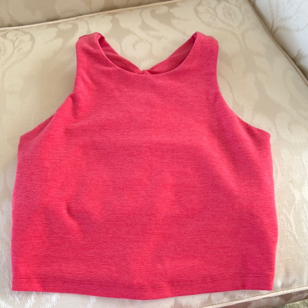 Beyond Yoga Spacedye Refocus Cropped Tank in Bright Red, Small